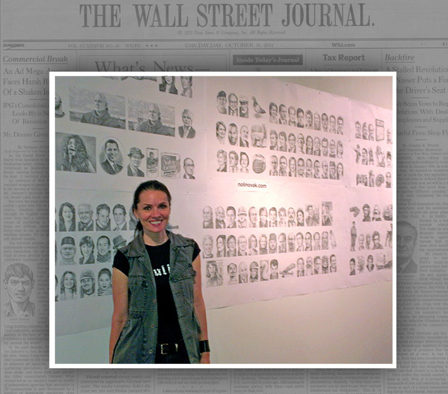 Noli Novak Stipple Hedcut Illustrator for the Wall Street Journal (WSJ)