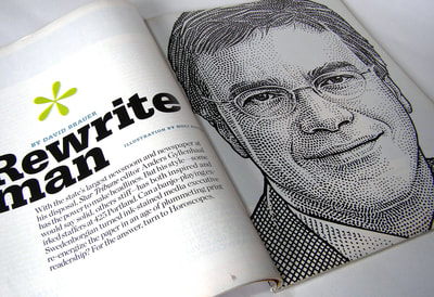 Hedcut illustration by visual artist Noli Novak for corporate and editorial clients.